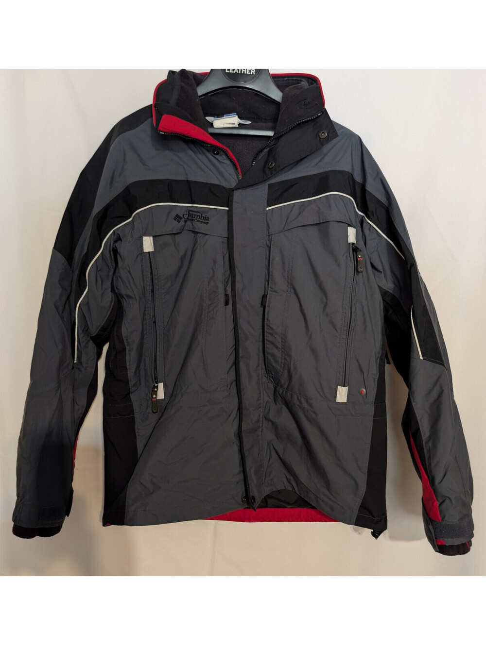 Columbia Omni-Shield 3-in-1 Jacket Mens Medium Gray Interchange Waterproof Ski
